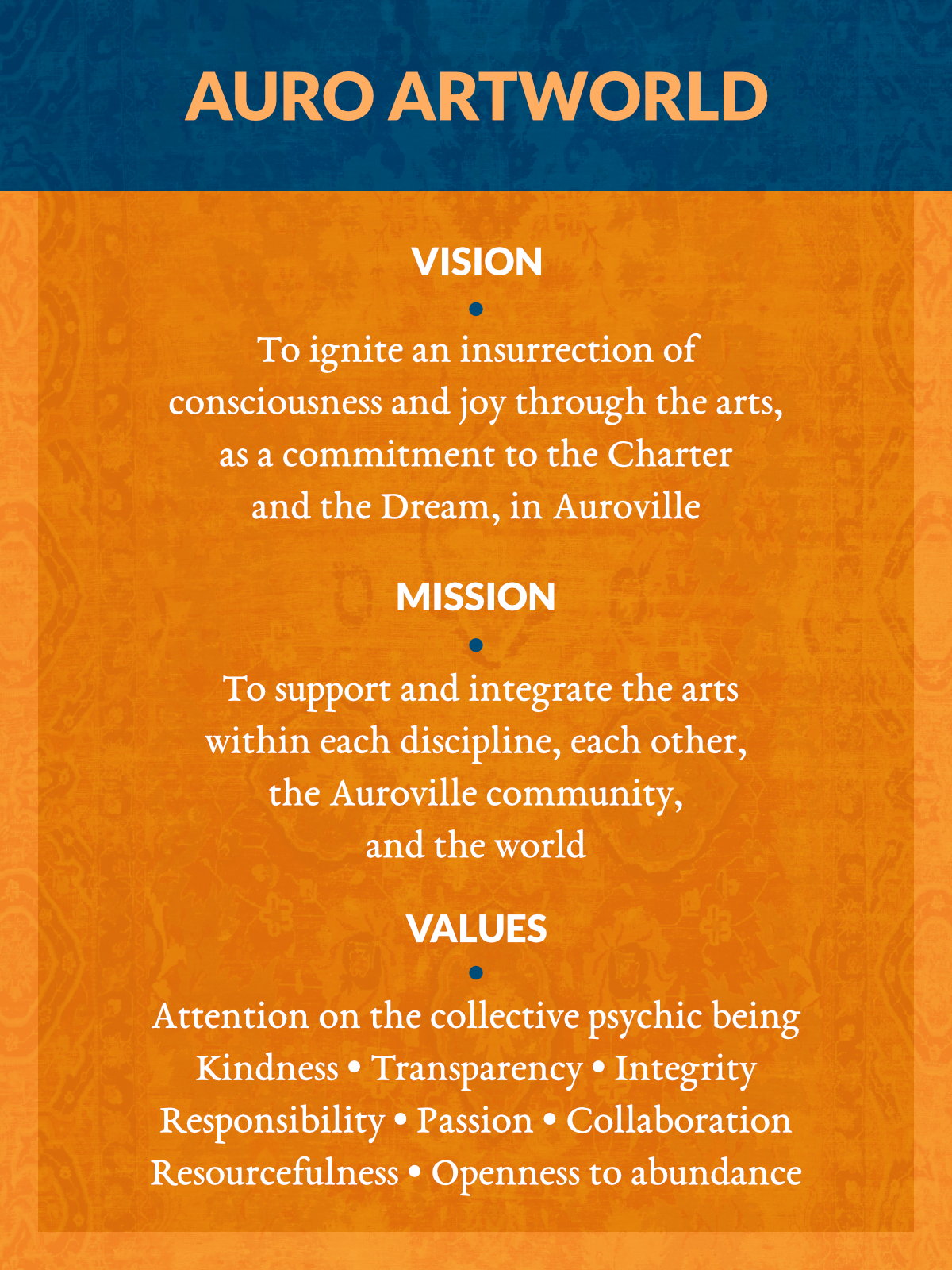 Atistic Vision Example Our Vision