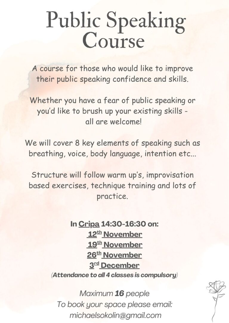 Public Speaking Course